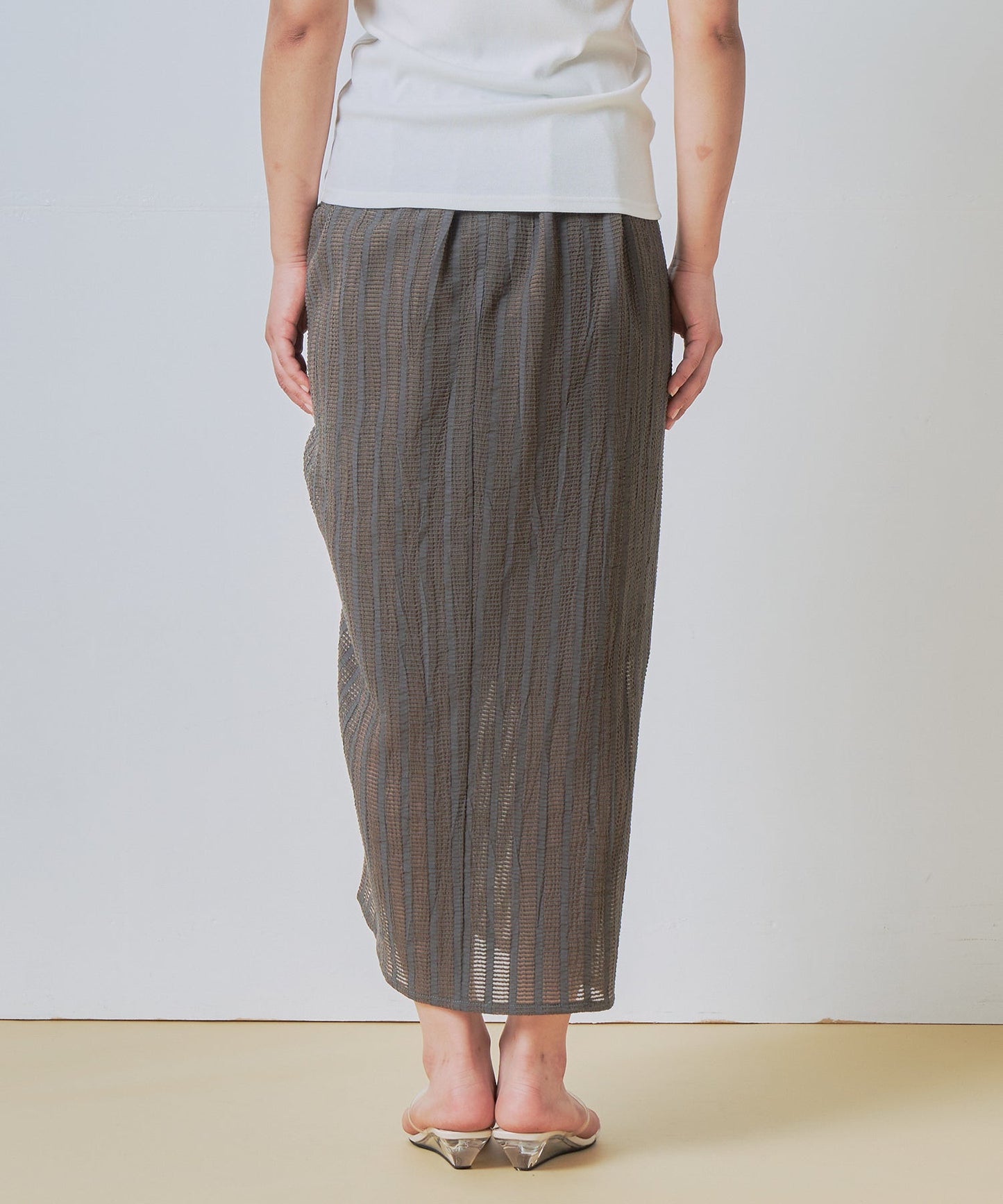 gather design skirt / WHT26HSK4032