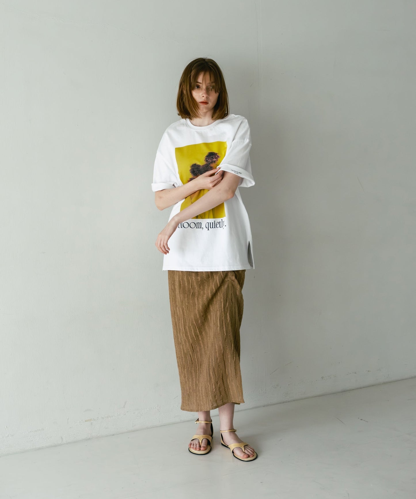 gather design skirt / WHT26HSK4032