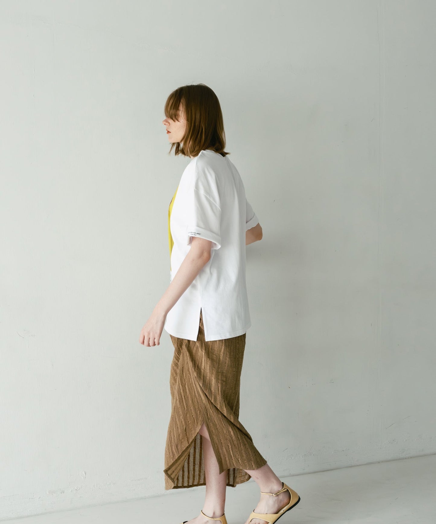 gather design skirt / WHT26HSK4032