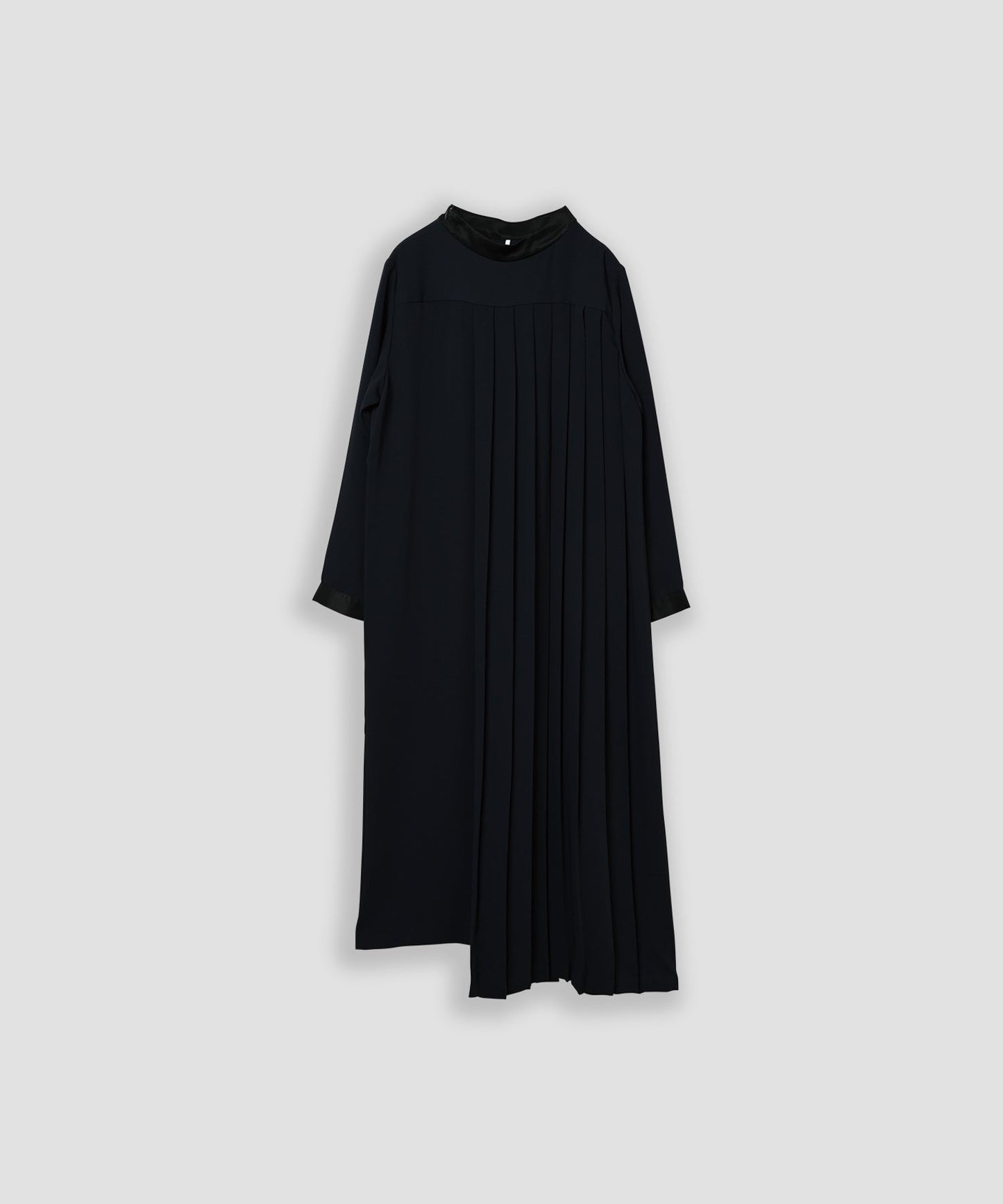 asymmetry pleats dress