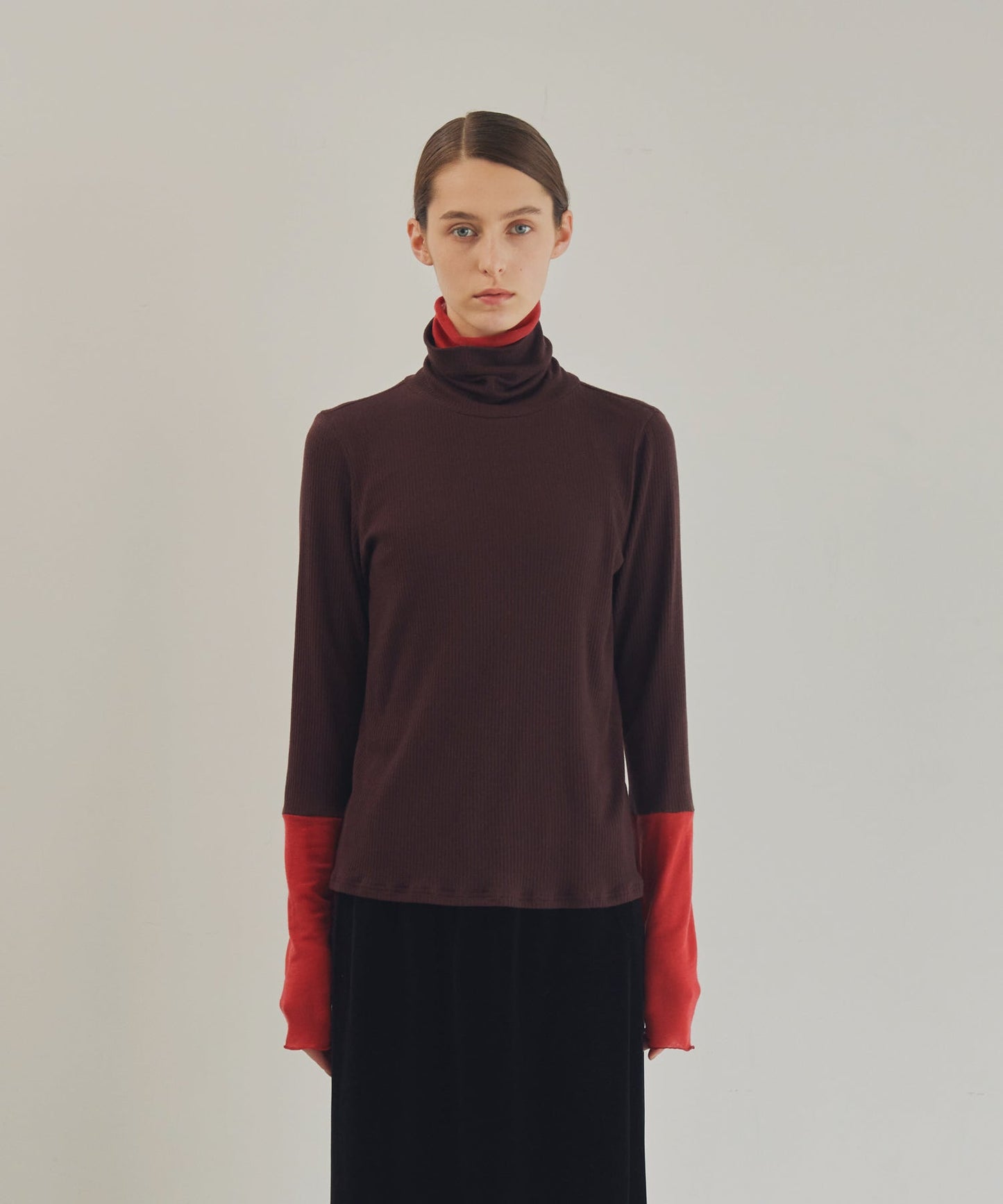 cashmere silk layered turtle