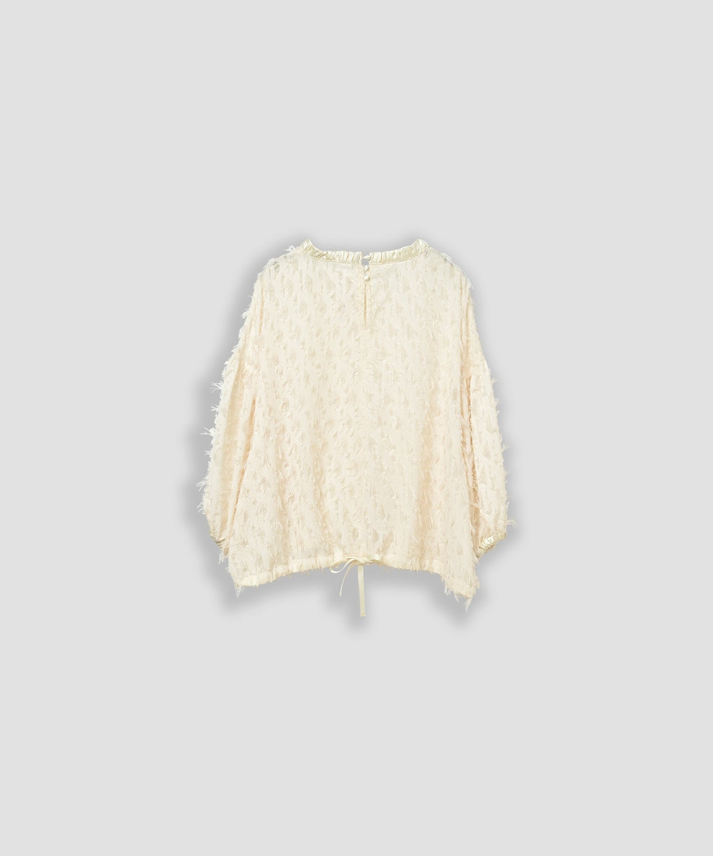 jacquard volume blouse