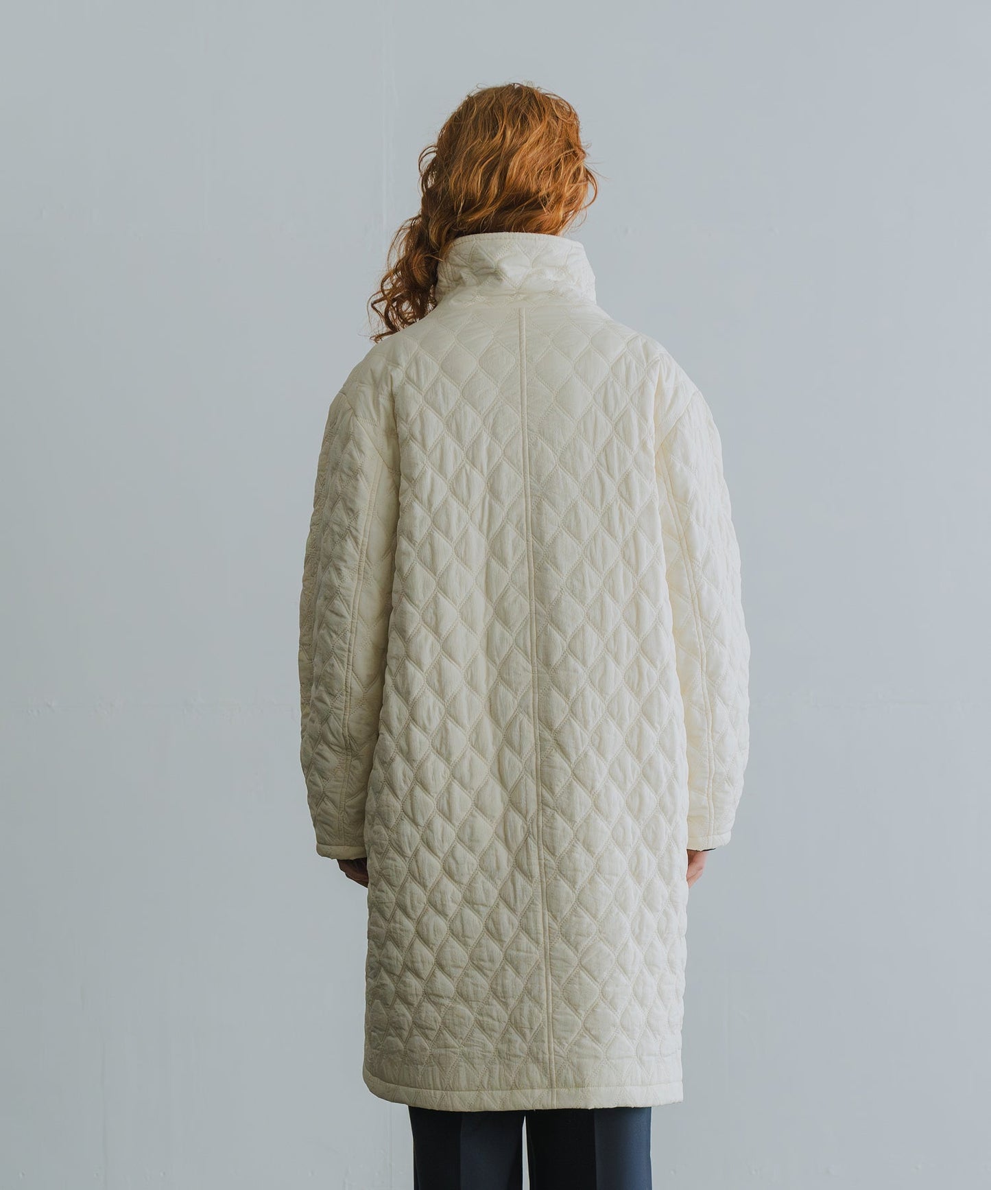 quilting asymmetry coat