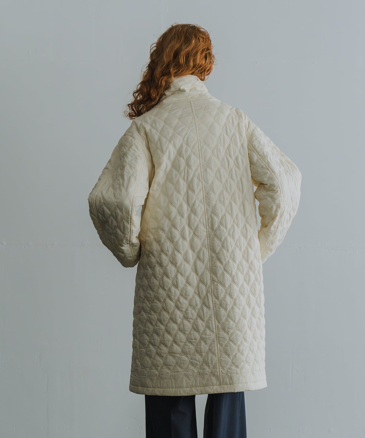 quilting asymmetry coat