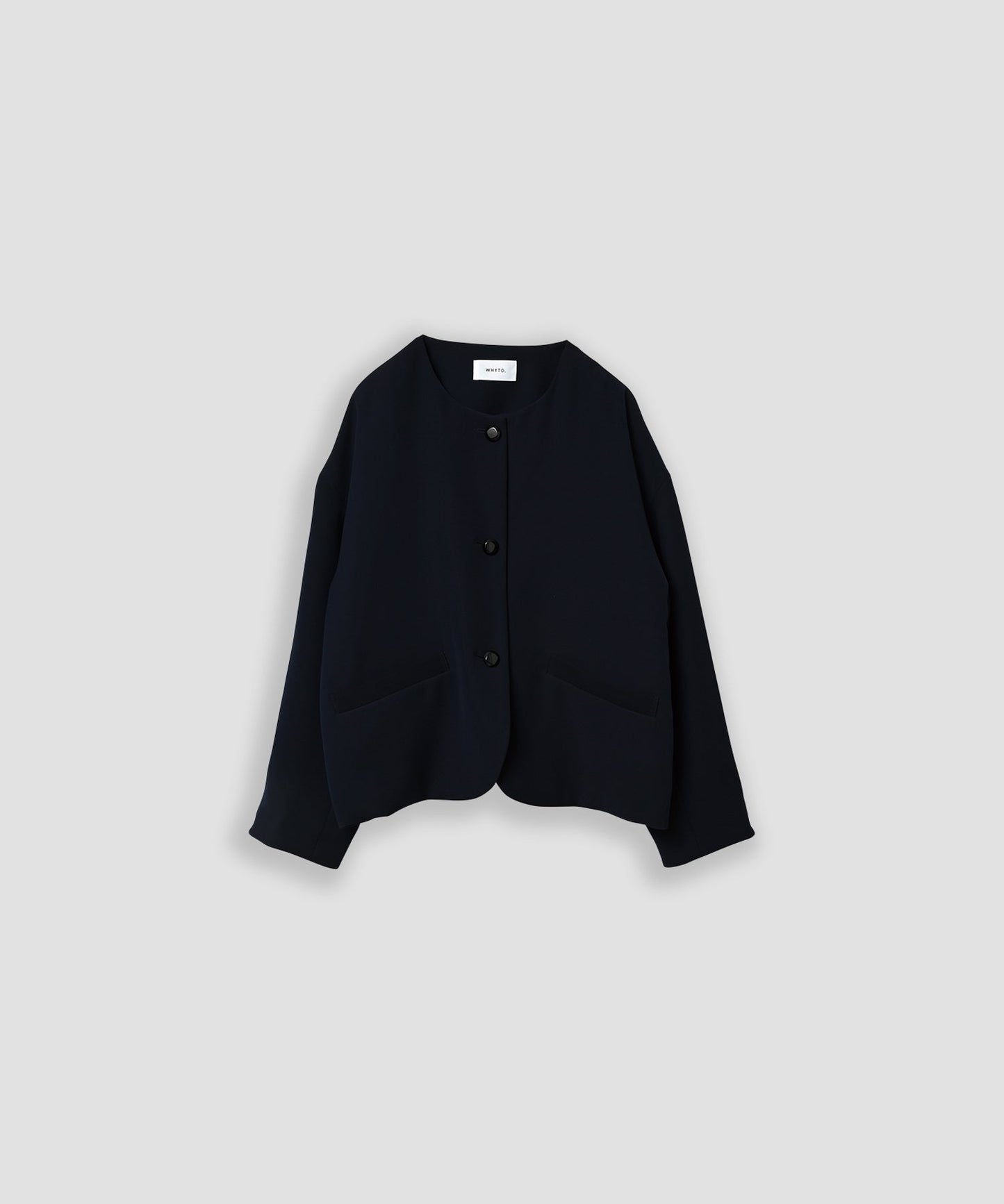 no collar button jacket