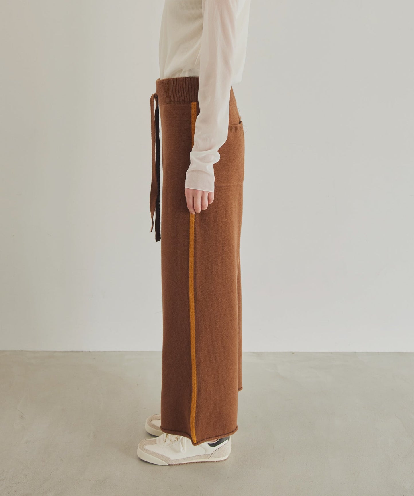 side line knit pants