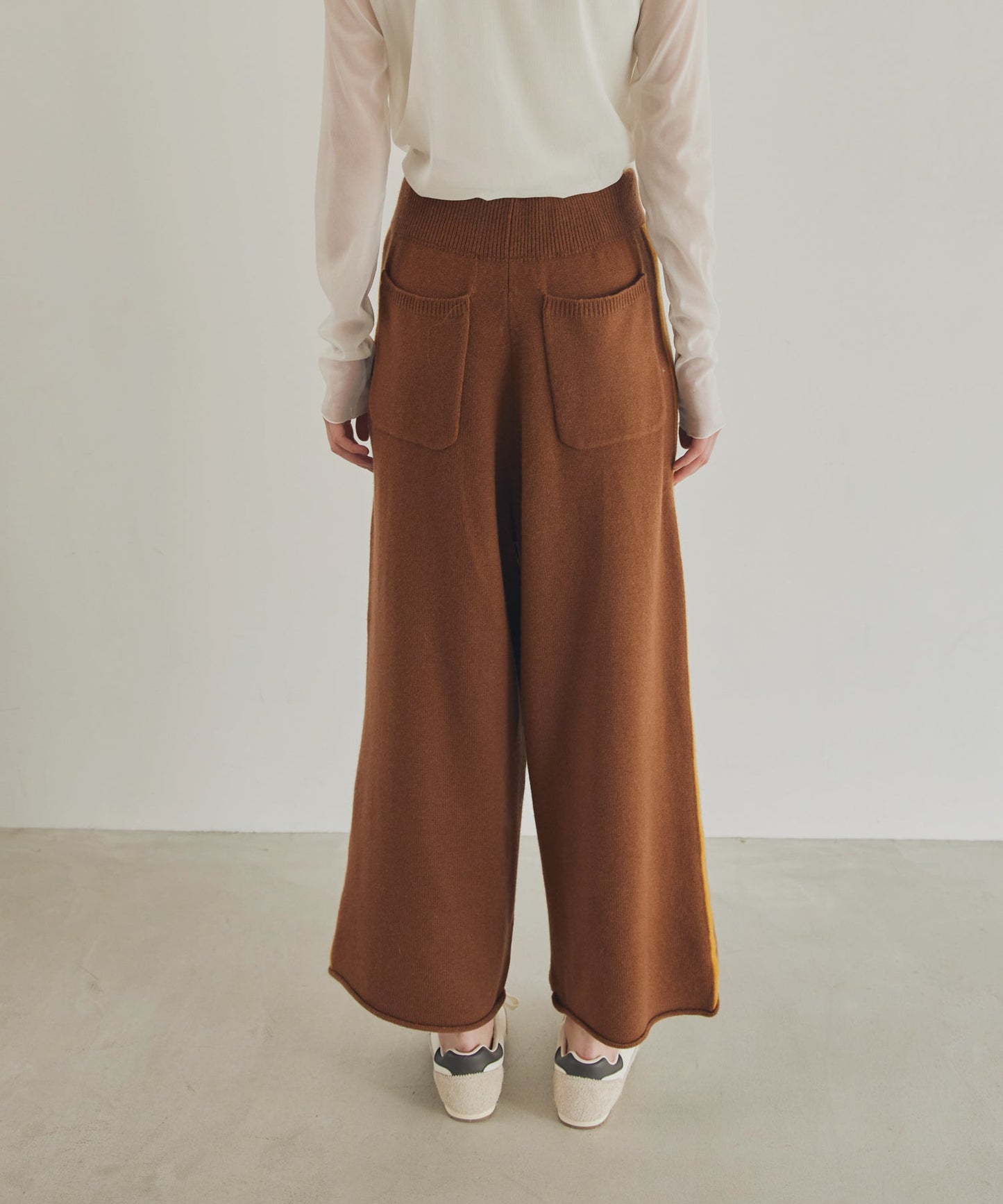 side line knit pants