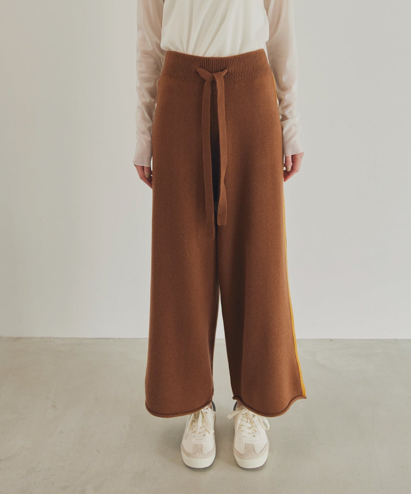 side line knit pants