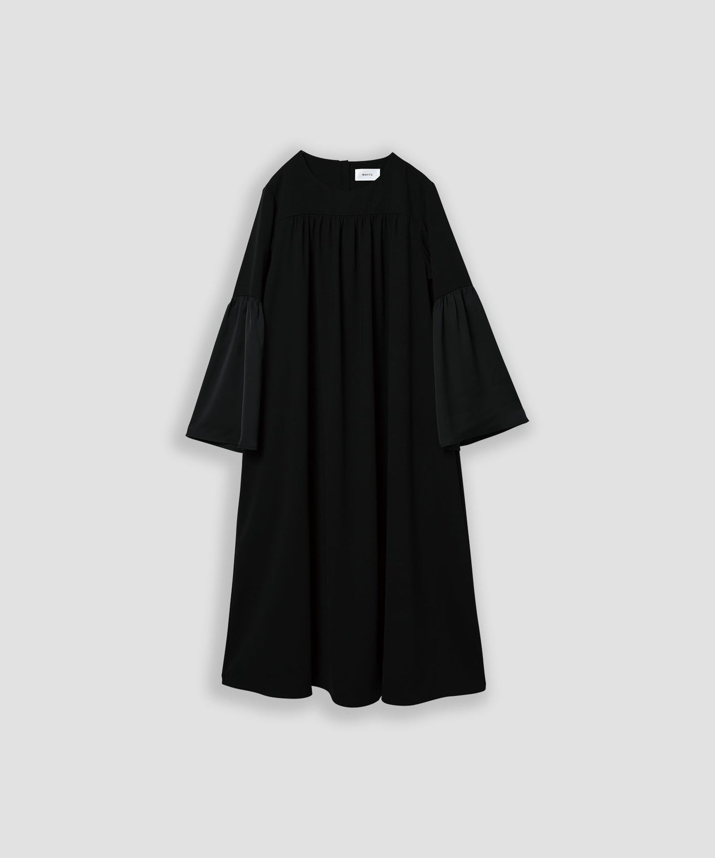 slit sleeve gather dress