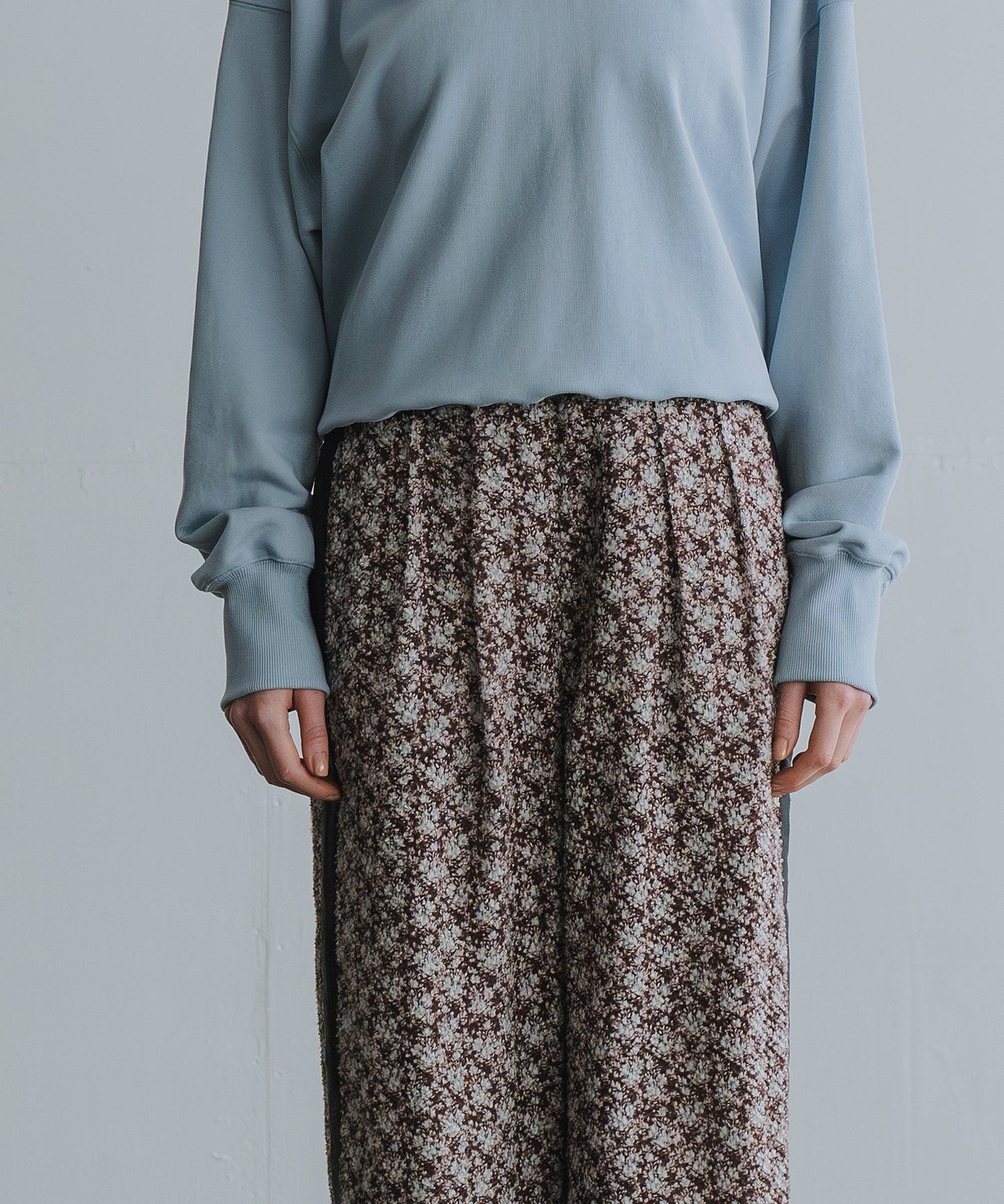 jacquard side line pants