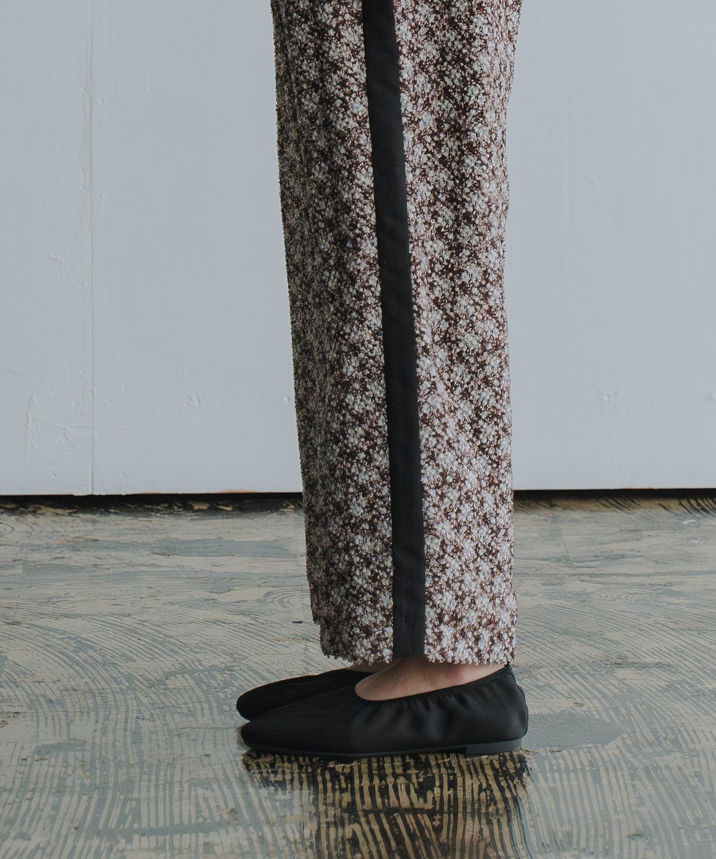 jacquard side line pants