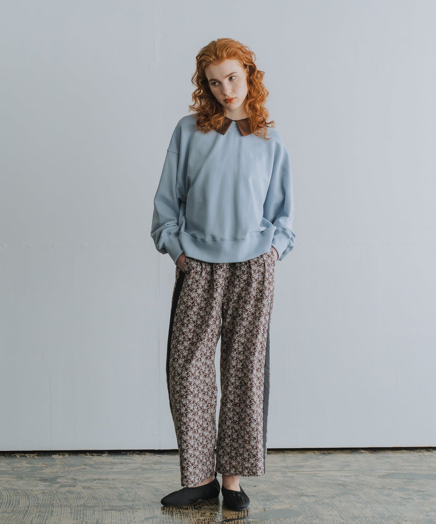 jacquard side line pants