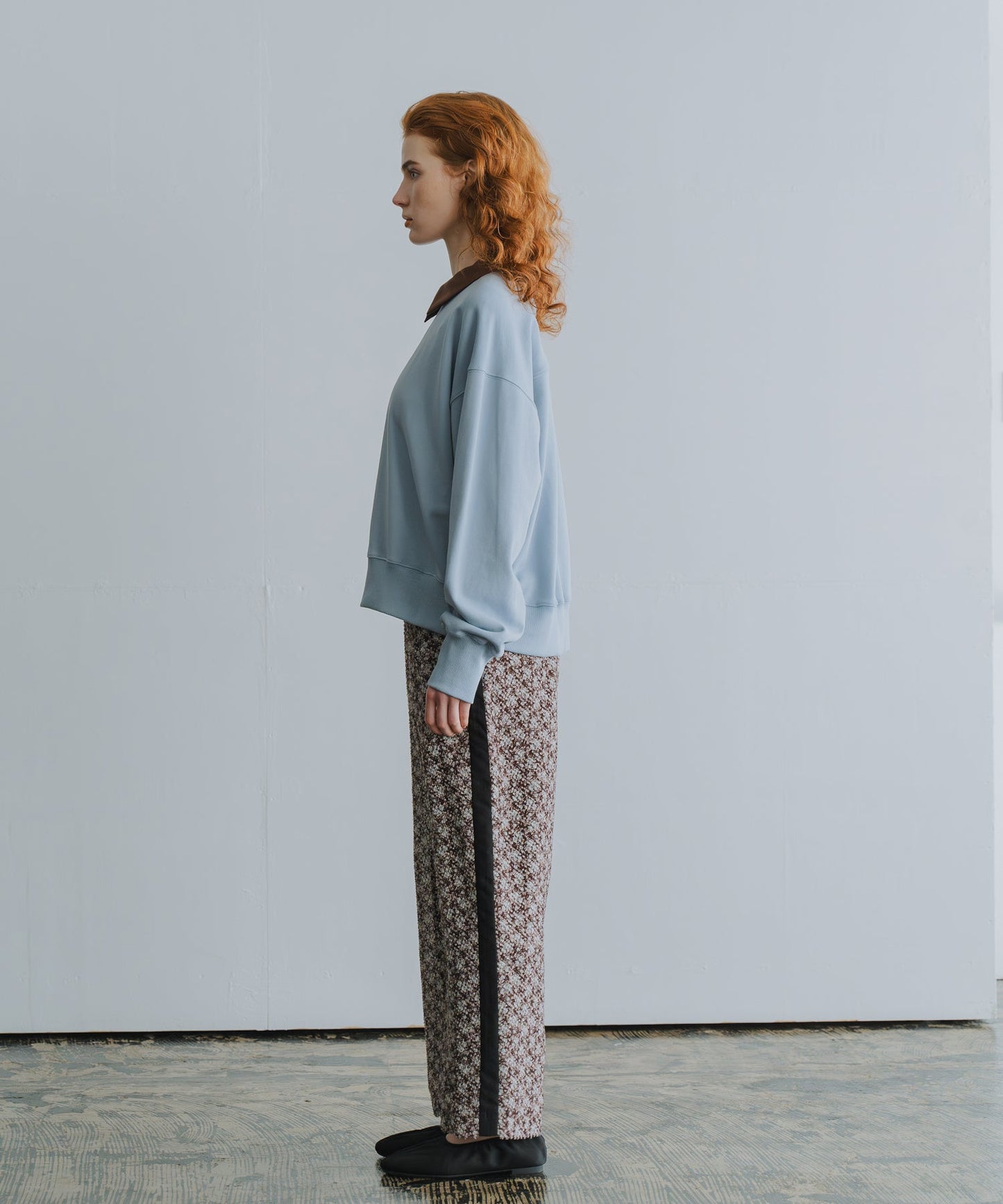 jacquard side line pants