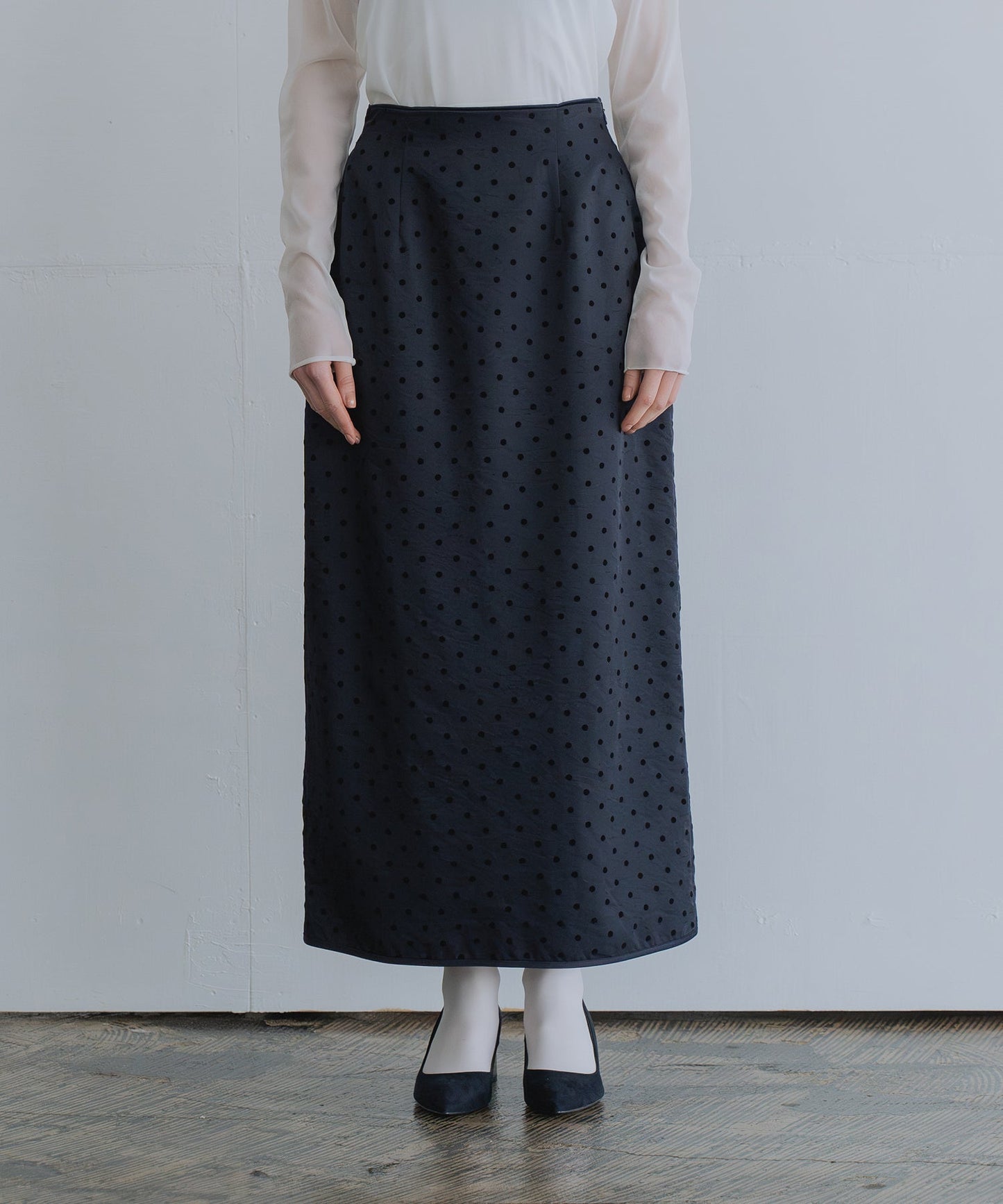 dot straight skirt