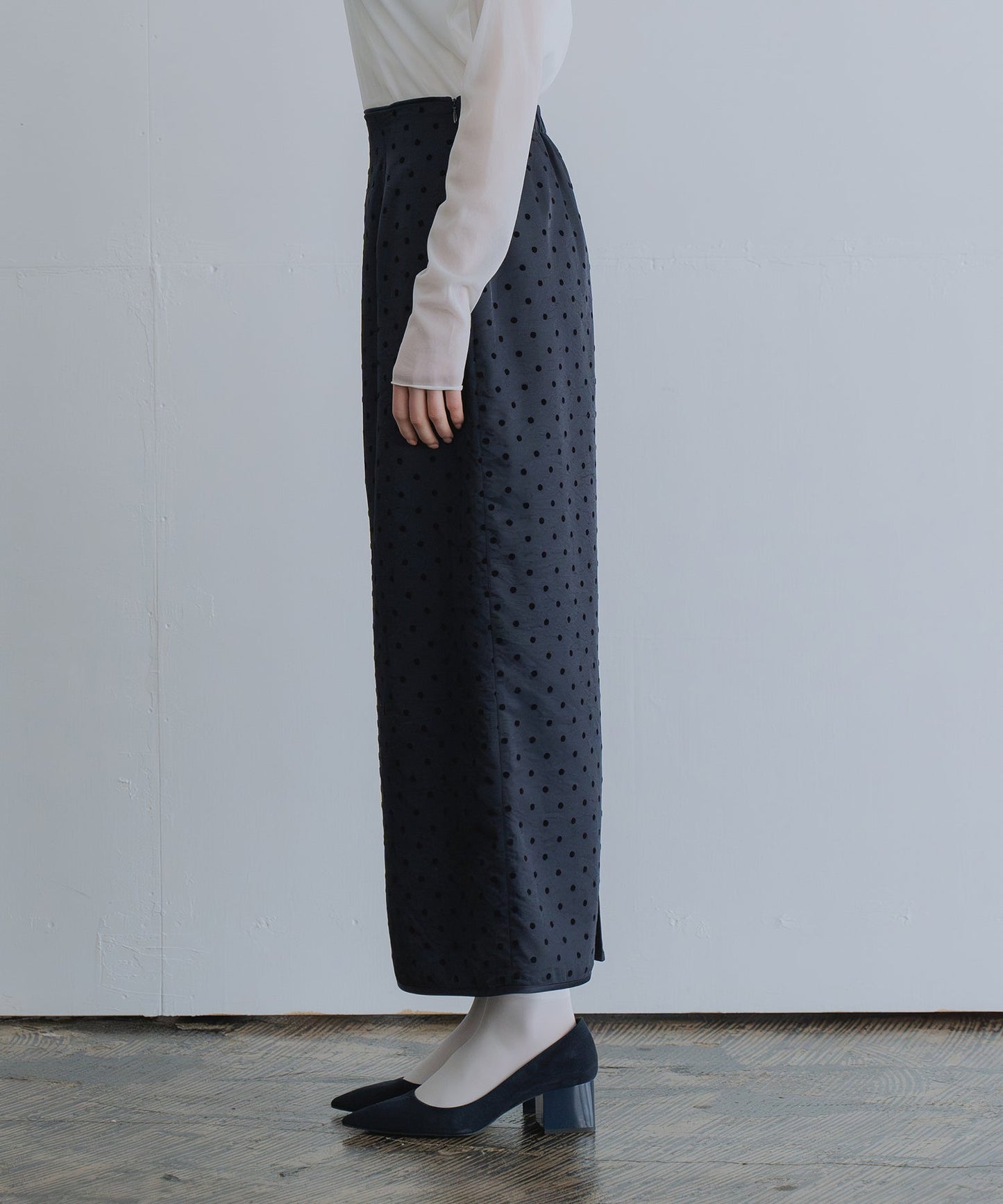 dot straight skirt