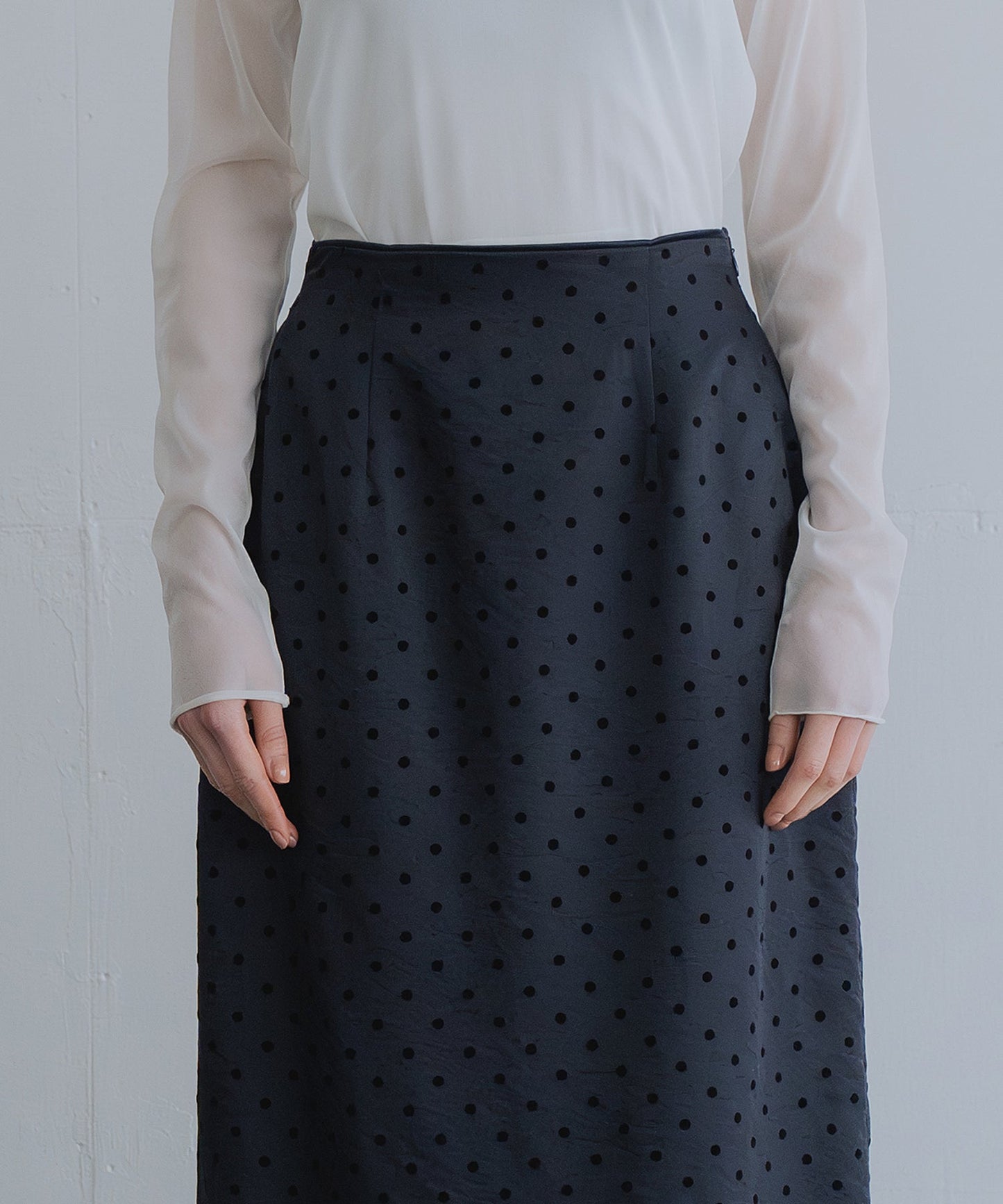 dot straight skirt