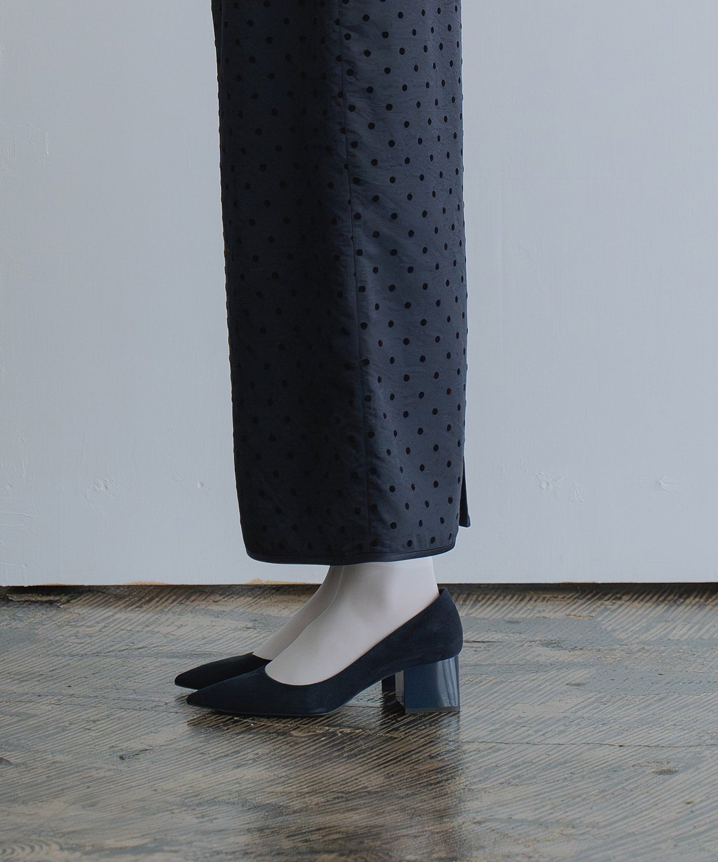 dot straight skirt